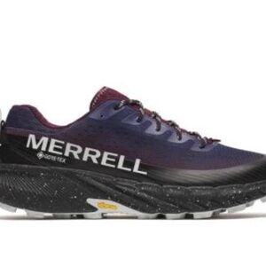 Merrell Men's Black and Dark Purple Athletic Shoes Agility Peak 5 GTX size 13